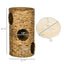 Elevated Cat Bed with Three Hideaways & Four Soft Plush Cushions, Cat Tower with Hand-Woven Materials, Multi-Layer Raised Kitten Bed Caves