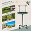 48" Rolling T-Stand Bird Training Activity Playground With Perch