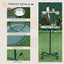 48" Rolling T-Stand Bird Training Activity Playground With Perch