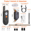 1Pc 984FT Dog Training Collar IP65 Waterproof Pet Beep Vibration Electric Shock Collar 3 Channels Rechargeable Transmitter Receiver Trainer With Recording Safety Keypad Lock