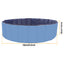 1Pc 160 X 160 X 30cm-63.0 X 63.0 X 11.8inch Foldable Pet Swimming Pool PVC  Dog Swim Pool Bathing Tub Playmat Pools
