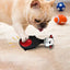 4pcs Cute Latex Dog Chew Toys With Sound, Interactive Biting Toys For Dental Health, Puppy Teething Pet Supplies
