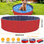1Pc 160 X 160 X 30cm-63.0 X 63.0 X 11.8inch Foldable Pet Swimming Pool PVC  Dog Swim Pool Bathing Tub Playmat Pools