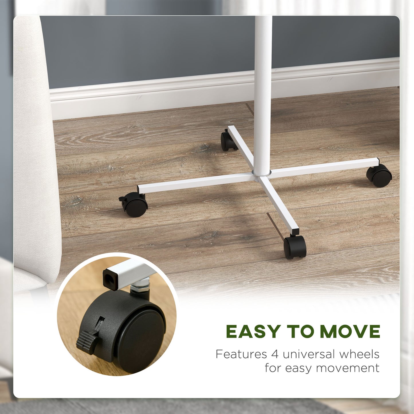 Bird Stand with Wheels, Perches, Feed Bowls, Round Tray for Parrot