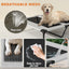Elevated Dog Bed with Removable Canopy, Portable Outside Raised Pet Cot with Cooling Pad, Storage Bag, 36" x 29.5" x 35"