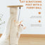Medium-sized Two-layer Sisal Cat Scratching Post, Indoor Cat Interactive Toy, Wooden Ball Lane Hanging Ball For Kittens.