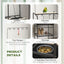 Bird Stand with Wheels, Perches, Stainless Steel Feed Bowls, Pull-Out Tray for Indoor Outdoor Small Parrot, Dark Gray