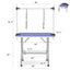 36 Inch Folding Dog Pet Grooming Table Heavy Duty Stainless Steel Pet Dog Cat Grooming Table